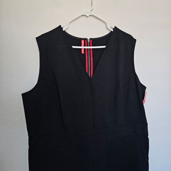 NWT Spanx | Perfect Sleeveless Jumpsuit In Classic Black, Womens Large Petite - Picture 8 of 12